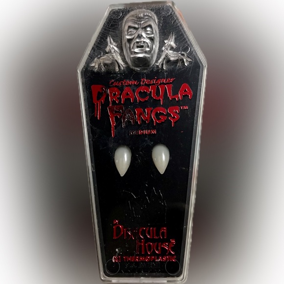 Custom Designer Dracula Fangs by Dracula House Sealed in box 2003 NOS Halloween - Picture 1 of 13